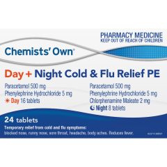 Co Cold&Flu Day Night Pe 24 Tablets