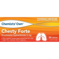 Co Chesty Forte 8Mg 50 Tablets