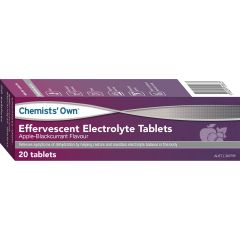 Chemist's Own Effervescent Electrolyte Apple Blackcurrent 20 Tablets
