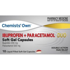 Co Ibuprofen + Paracetamol Soft Gel Capsules 10