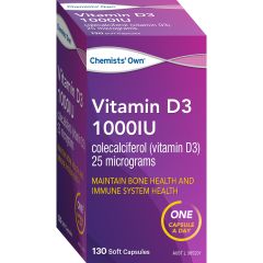 Co Vitamin D3 1000Iu 130 Caps