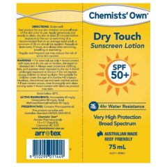 Co Dry Touch Sun Lotion Spf50+ 75ml