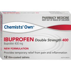 Chemist Own Ibuprofen Doublestrength 400Mg 12 Tablets