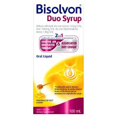 Bisolvon Duo Syrup Marshmallow Root & Honey 100 ml