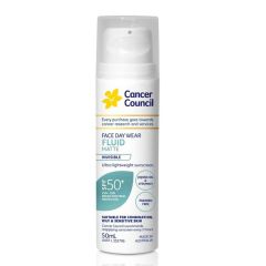 Cancer Council Face Day Wearfluid Matte Invisible Spf50+ 50 ml