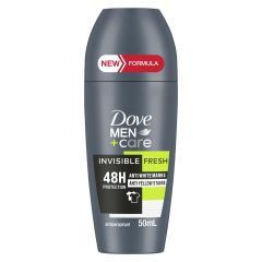 Dove Men+Care Invisible Antiperspirant Deodorant 48-Hour Sweat And Odor Protection Invisible Fresh Anti-White Marks. Anti-Yellow Stains 50ml