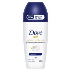 Dove Advanced Care Antiperspirant Roll On Roll-On For 48 Hours Of Protection Original With 1/4 Moisturising Cream And Caring Oil 50 ml