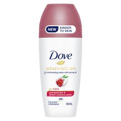 Dove Advanced Care Go Freshanti-Perspirant Deodorant Roll-On For 48 Hours Of Protection Pomegranate Scent With 1/4 Moisturising Cream And Caring Oil 50 ml