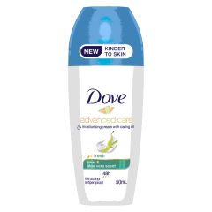 Dove Dove Advanced Care Go Fresh Anti-Perspirant Deodorant Roll-On For 48 Hours Of Protection Pear And Aloe Vera Scent With 1/4 Moisturising Cream And Caring Oil 50 ml