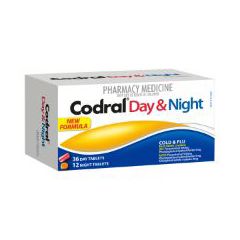 Codral Day & Night Cold & Flu Tablets 48 Pack