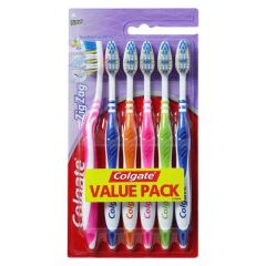 Colgate Zigzag Toothbrush Value Pack Medium 6 Pack