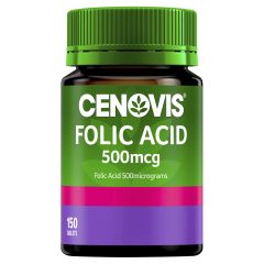 Cenovis Folic Acid 500Mcg 150 Tablets