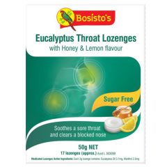 Bosisto's Eucalyptus Throatlozenges Sugar Free 50g