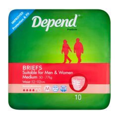 Depend Fitted Brief Medium 10