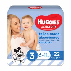 Huggies Ultra Dry Infant Care Nappy Crawler Boy 1 X 22 Pce