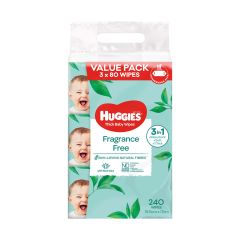 Huggies Baby Wipes Unscentedbundle 80X3