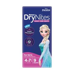 Drynites Night Time Pants For Girls 4-7 Years (17-30Kg) 9 Pack