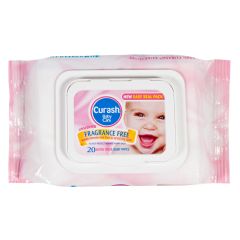 Curash Fragrance Free Baby Wipes 20 Wipes