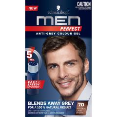 Schwarzkopf Men Perfect Anti-Grey Colour Gel 70 Natural Dark Brown 1 Pack