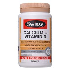 Swisse Ultiboost Calcium + Vitamin D 90 Tablets