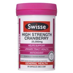 Swisse Ultiboost High Strength Cranberry 25,000mg 30 Capsules