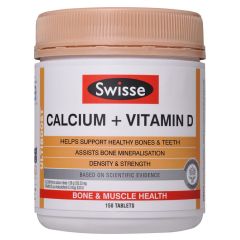 Swisse Ultiboost Calcium + Vitamin D 150 Tablets