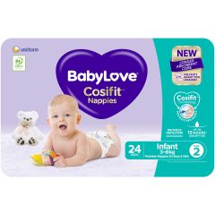 Babylove Conv Nappies Infant24pk