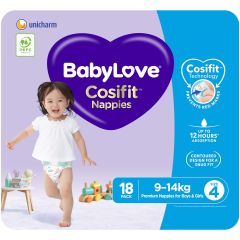 Babylove Conv Nappies Toddler 18pk