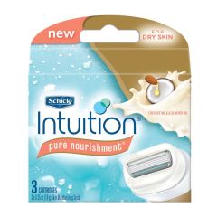 Schick Intuition Pure Nourishment Refills Cartridges 3 Pack