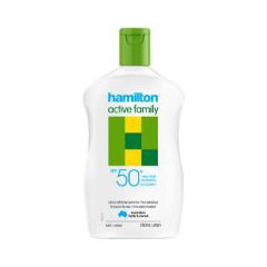 Hamilton Active Family Lotion Spf 50+ 250ml