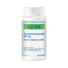 Alu-Tab Aluminium Hydroxidedried 600Mg Tablet Bottle 100Ea