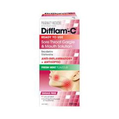 Difflam C Ready To Use Sorethroat Gargle & Mouth Solution 200 ml