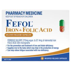 Fefol Iron & Folic Acid 30 Capsules