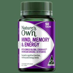 Nature'S Own Mind Memory & Energy 50 Tablets