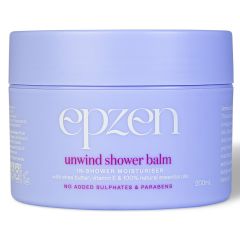 Epzen Unwind Shower Balm Nourishing In-Shower Moisturiser 200 ml