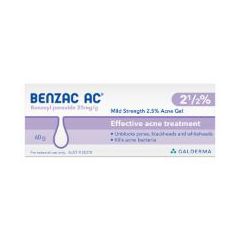 Benzac Ac Mild Strength 2.5%Acne Gel 60 g