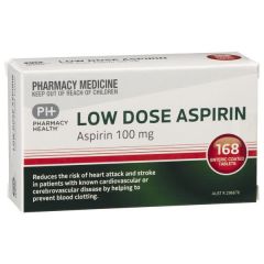 Ph Low Dose Aspirin 100mg 168 Tablets