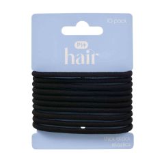 Ph Elastics Thick Black 10Pk