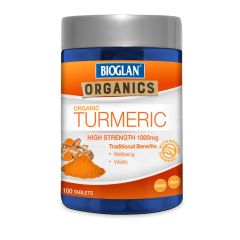 Bioglan Organics Turmeric 1000mg 100 Tablets