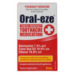 Oral-Eze Dental T/Ache Med 5ml