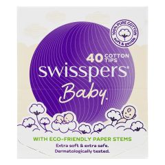 Swisspers Baby Organic Cotton Cleansing Pads 40 Pack