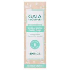 Gaia Natural Baby Biodegradable Nappy Bags 50 Pack