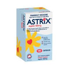 Astrix Aspirin 100Mg 140 Capsules