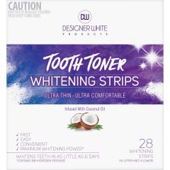 Designer White Tooth Toner Whitening Strips 28 Pack