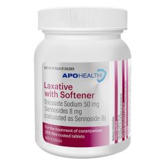 Aph Lax W/Softener Tab 50Mg/8Mg Bot 200