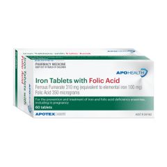 Aph Iron Folicacid 310Mg 350Ug Bl 60Tab