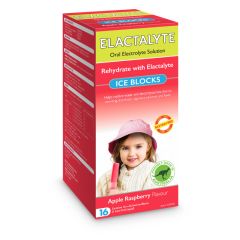 Elactalyte Ice Blocks Appleand Rapsberry 16 Pack