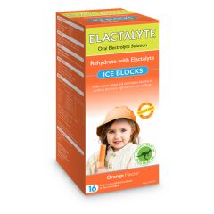 Elactalyte Ice Blocks Orange16 Pack