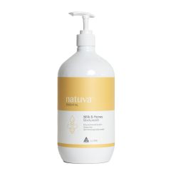 Natuva Milk & Honey Body Wash 1L