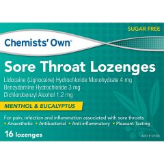 Co Sore Throat Menth Eucalyptus Lozenges